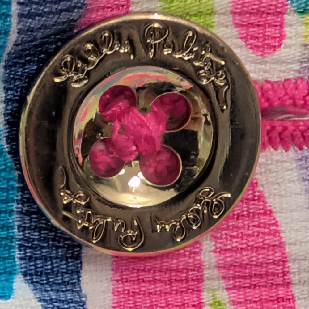 Lily Pultizer Callahan Pink and Blue Patterned Women's Shorts - Picture 3 of 8